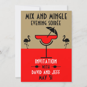 Mix And Mingle Cocktail Party Invitation