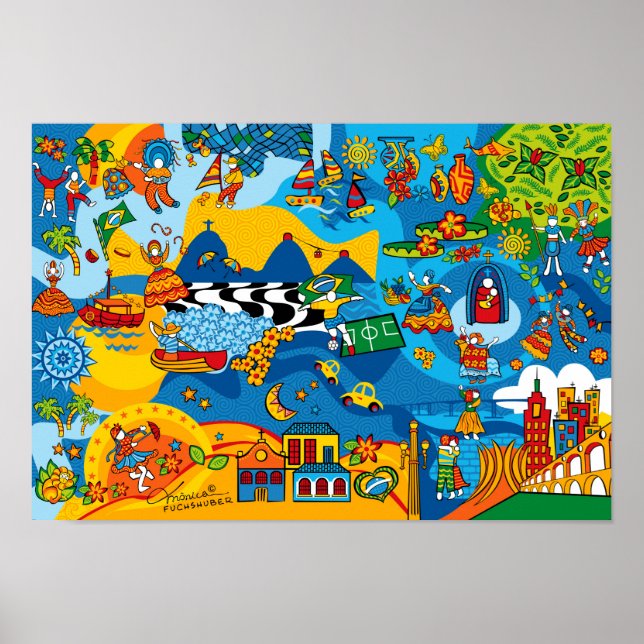 Mix Brasil by Mônica Fuchshuber Poster (Front)