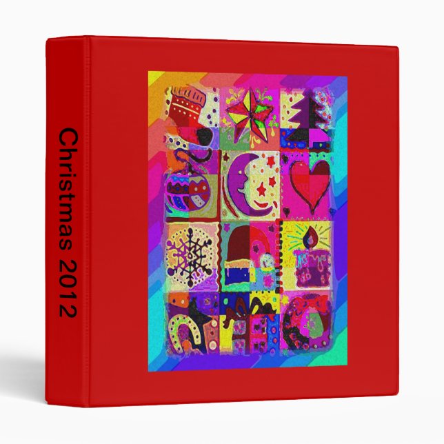 Mix Christmas Decorations 3 Ring Binder (Front/Spine)