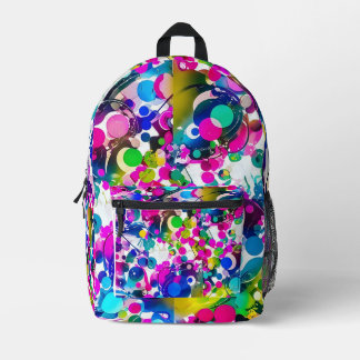 Mix color printed backpack