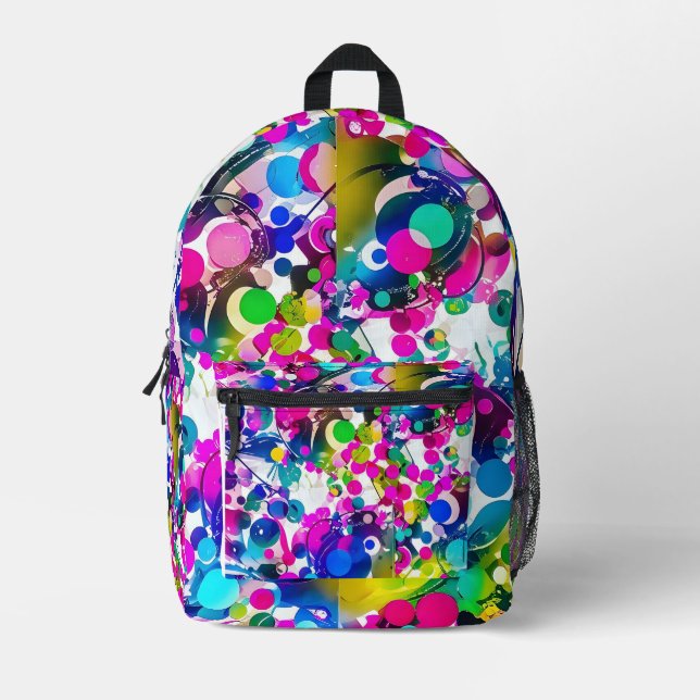 Mix color  printed backpack (Front)