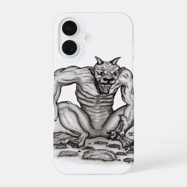 Mix-Creature - Troll, Golem and Devil Iphone Case (Back)