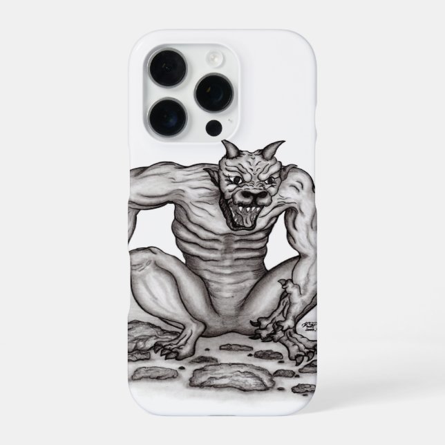 Mix-Creature - Troll, Golem and Devil Iphone Case (Back)