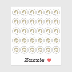 Mix Fish Chicken Wedding Place Cards Meal Choice Sticker