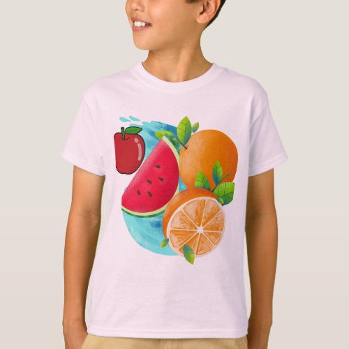 Mix fruit logo t_shirt 