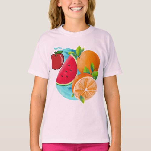 Mix fruit logo t_shirt 