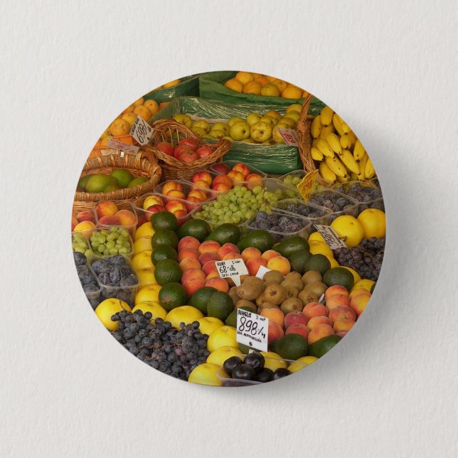 Mix Fruit Pinback Button (Front)