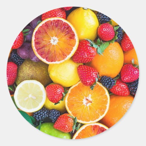 Mix Fruit Stickers  Labels