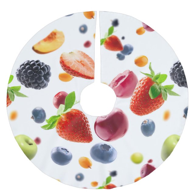 Mix Fruits Brushed Polyester Tree Skirt (Front)