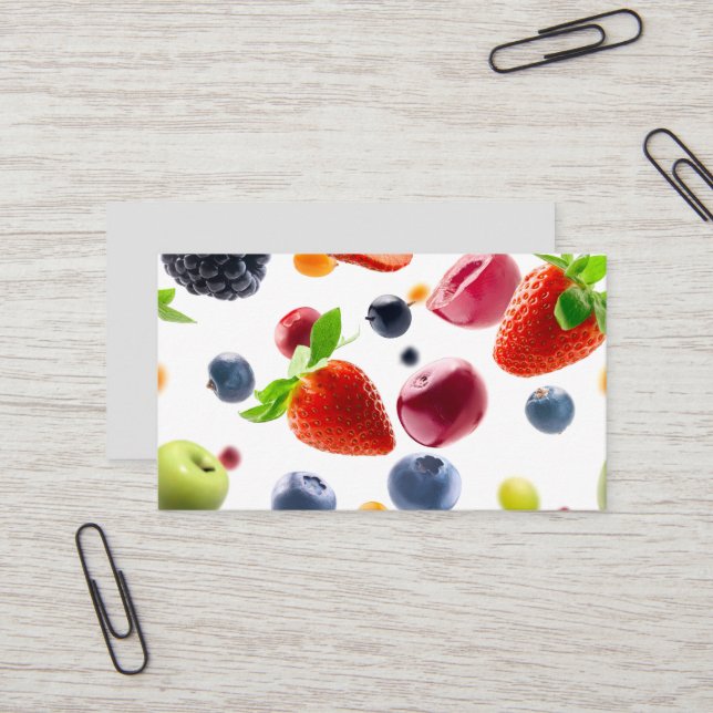 Mix Fruits Business Card (Front/Back In Situ)