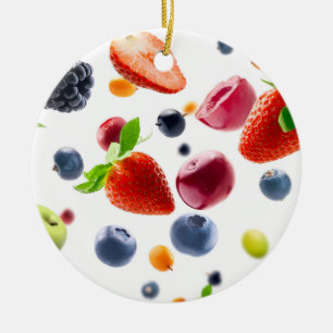Mix Fruits Ceramic Ornament