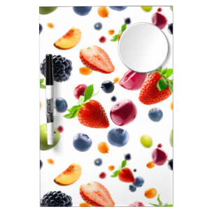 Mix Fruits Dry Erase Board With Mirror