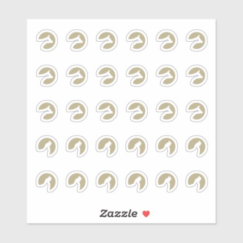 Mix Gold Beef Chicken Wedding Place Meal Choice Sticker