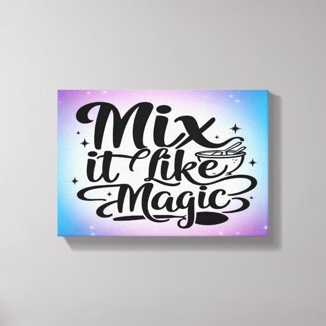 Mix It Like Magic 2 wide Canvas Print (Front)