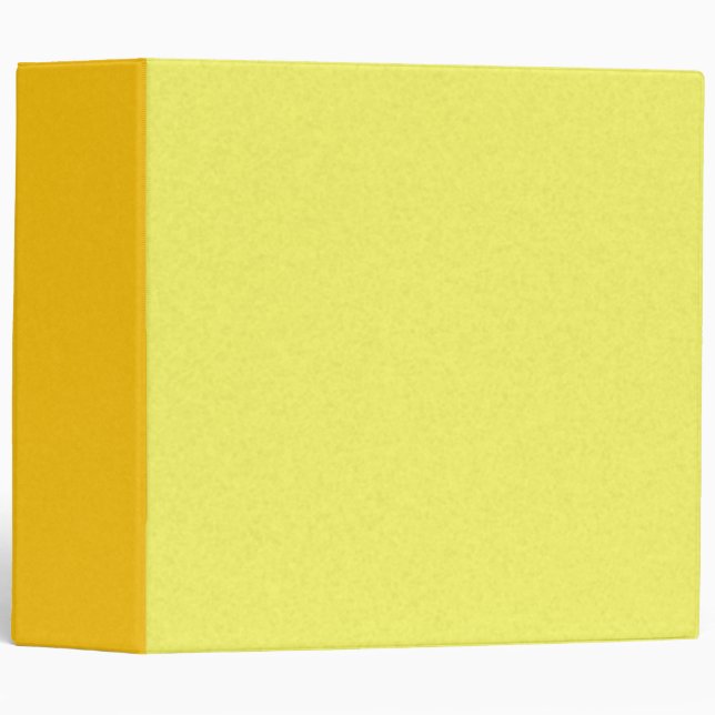 Mix & Match 8 Shades of Yellow 3-ring Binder (Front/Spine)