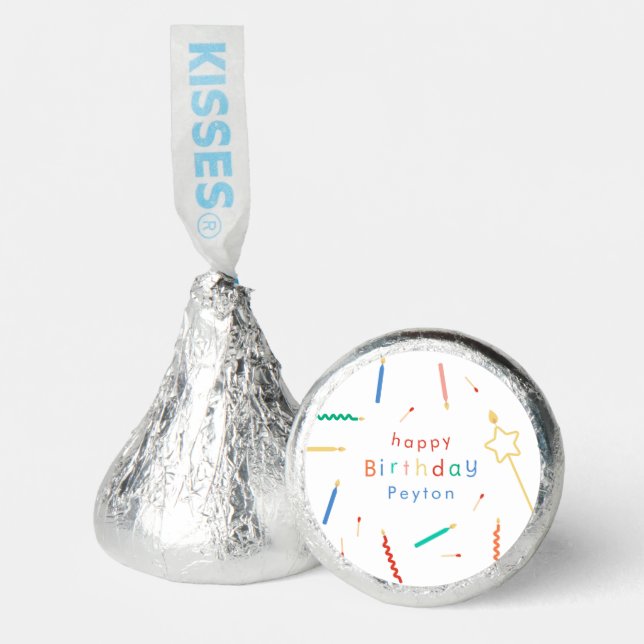 Mix + Match Candles & Matches Birthday Hershey®'s Kisses® (Front)