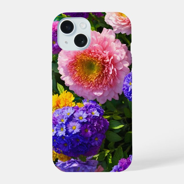Mix of Flowers Iphone Case (Back)