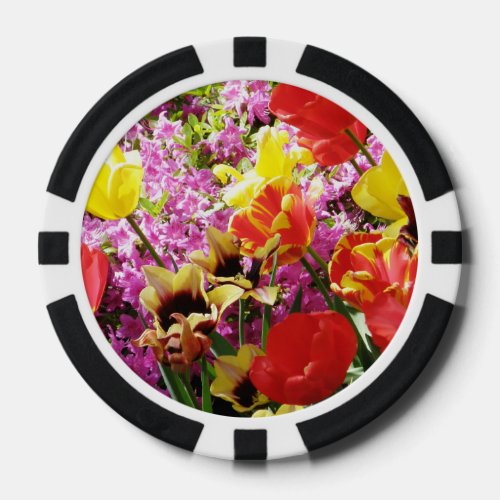 Mix of Flowers Poker Chips