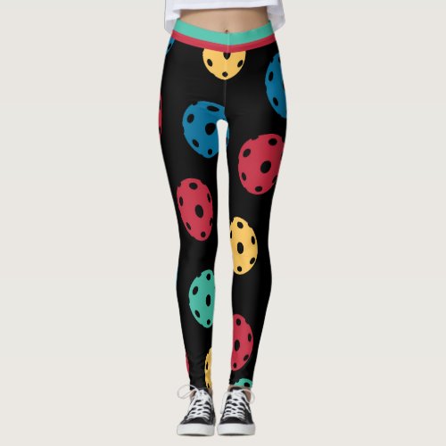 Mix of pickleballs 3 XL tile size Leggings