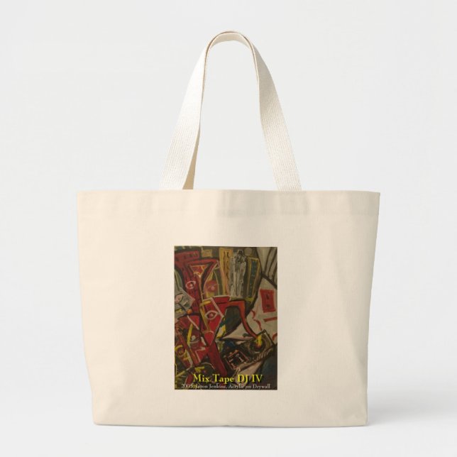 mix tape DJ IV Large Tote Bag (Front)