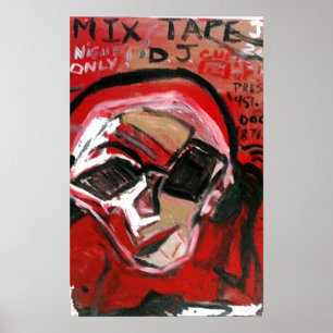 MIX TAPE DJ RED POSTER
