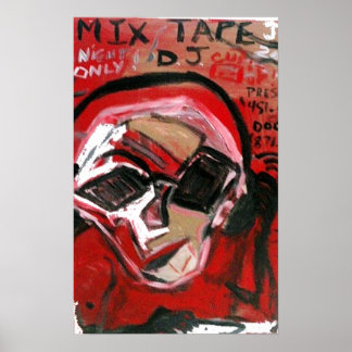 MIX TAPE DJ RED POSTER