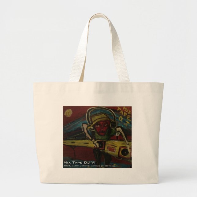 mix tape dj VI Large Tote Bag (Front)