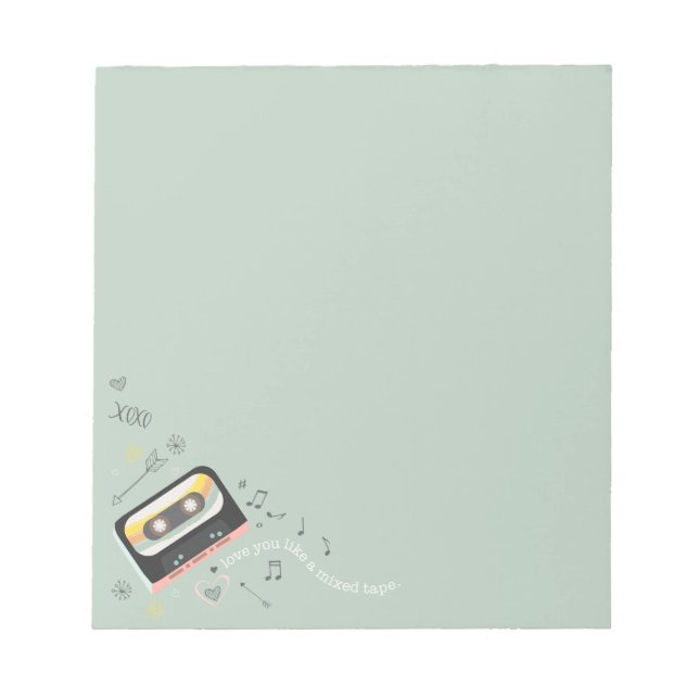 Mix Tape Love Notepad (Front)