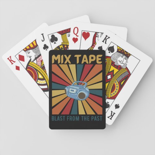 Mix Tape Music Playing Cards