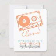 Mix Tape Of Love Save The Date Announcements at Zazzle