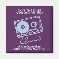 Mix tape of Love Save the Date Announcements