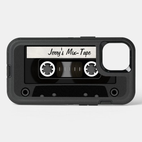 Mix Tape iPhone 13 Case - Put your name on this phone to make it your very own mix tape or perhaps your favorite swinging sounds or 80's collection or rock anthems, take it to the street it's totally urban...or suburban maybe. It looks like a cassette tape, how retro.