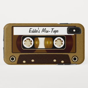 Mix Tape Personalized Gold iPhone XS Max Case