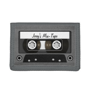 Mix Tape Personalized Trifold Wallet