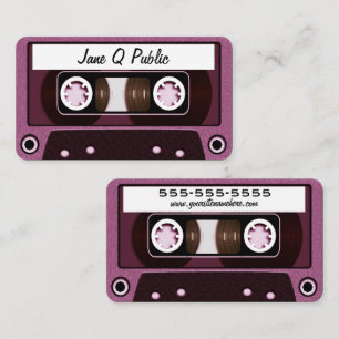 Mix Tape Pink Business Card