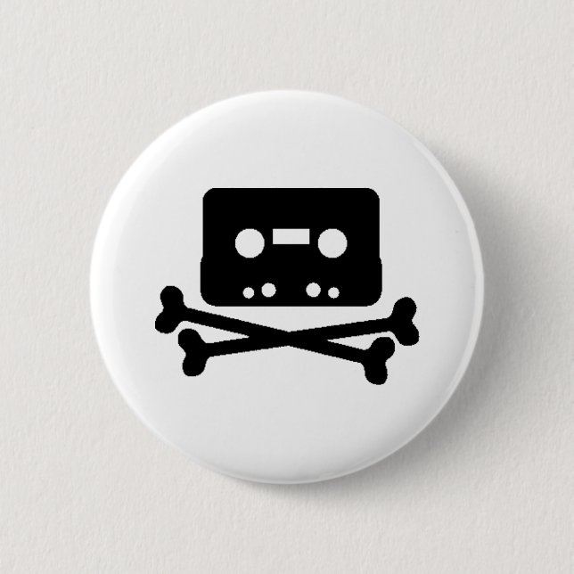 Mix Tape Pirate Button (Front)