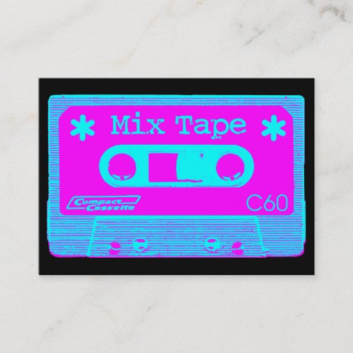 Customizable Mix Tape Pop II Business Cards
