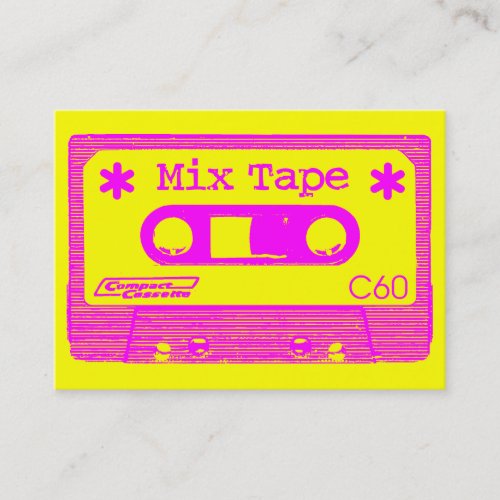 Mix Tape Pop III Business Card Templates