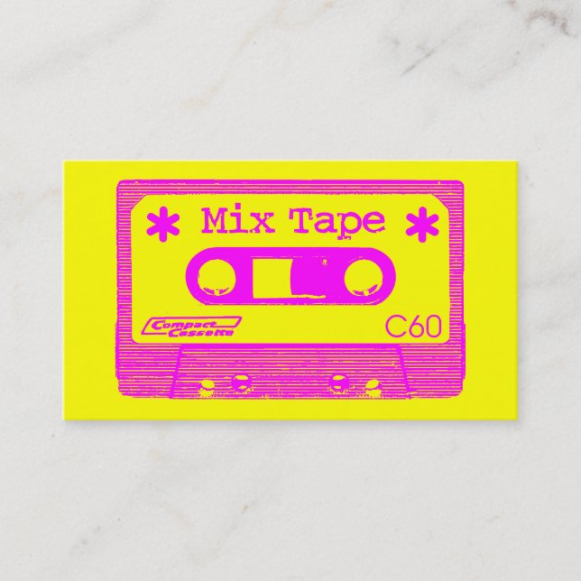 Mix Tape Pop III Business Card (Front)