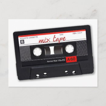 Mix Tape Postcard by OutFrontProductions at Zazzle