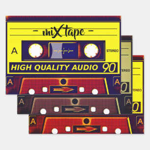 Mix tape   wrapping paper sheets