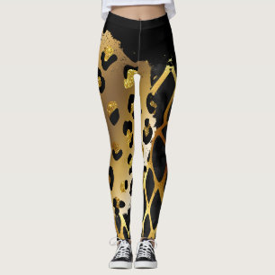 Mixed Animal Print Leggings