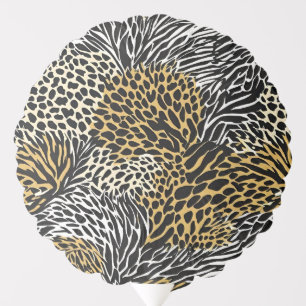 Mixed Animal Print Zebra Leopard Tiger Mixed Print Balloon