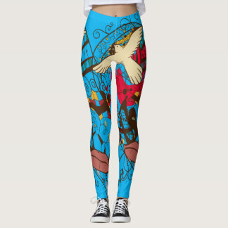 Mixed Art Design Leggings