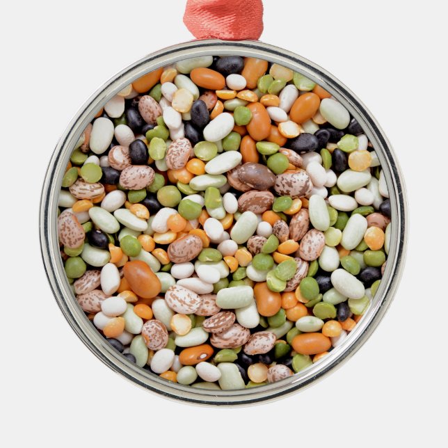 Mixed beans metal ornament (Front)