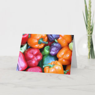 Mixed Bell Peppers Card