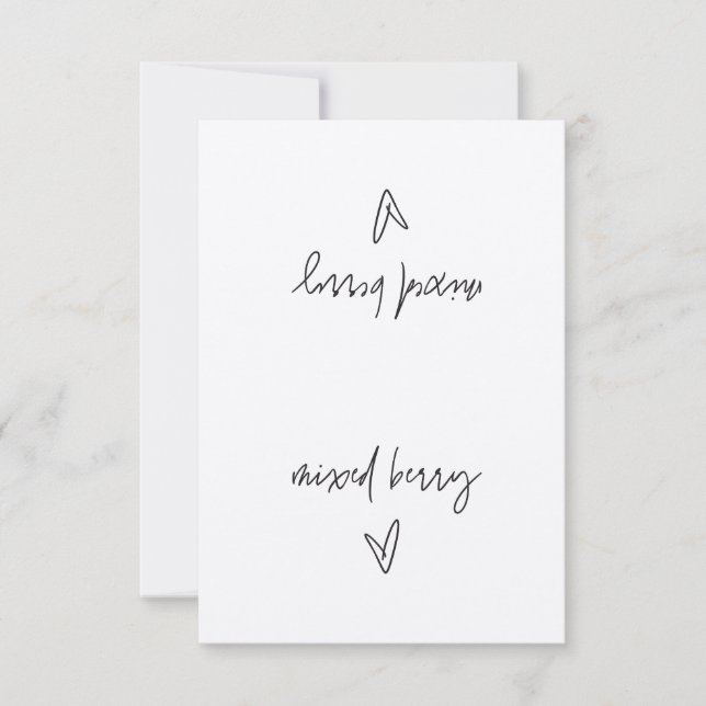 Mixed Berry Food Label Tent Card (Front)