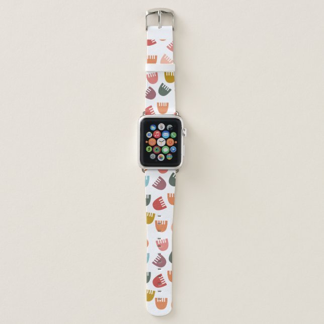 Mixed Boho Flowers  Apple Watch Band (Front)