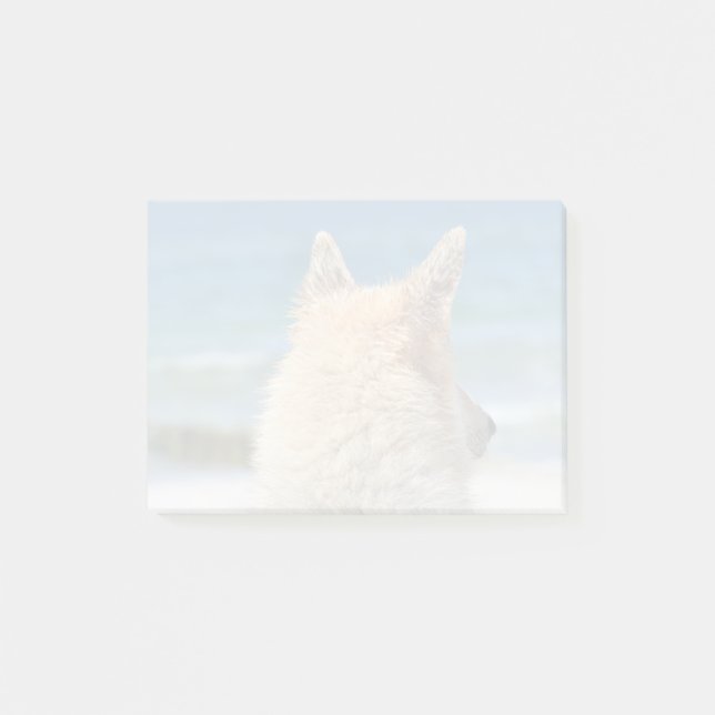 Mixed Breed Dog Sun Sand And Surf Post-it Notes (Front)
