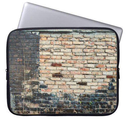 Mixed brick wall texture background Vintage effec Laptop Sleeve